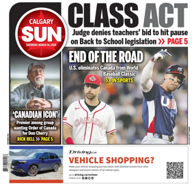 Cover of Calgary Sun