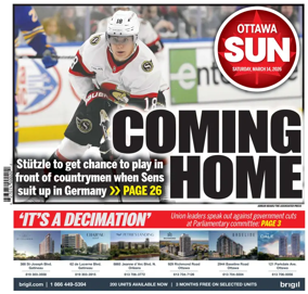 Cover of Ottawa Sun