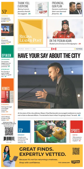 Cover of Regina Leader-Post