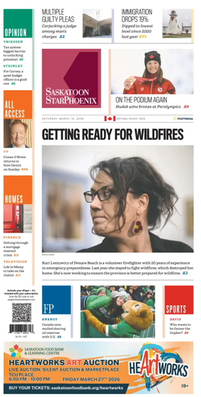 Cover of Saskatoon StarPhoenix