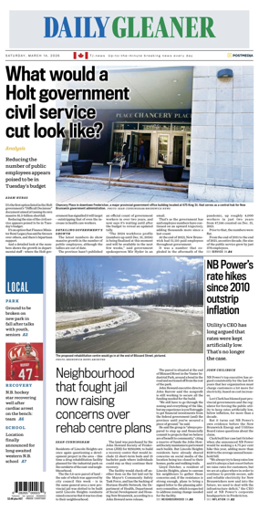 Cover of The Daily Gleaner