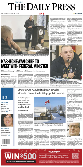 Cover of The Daily Press (Timmins)