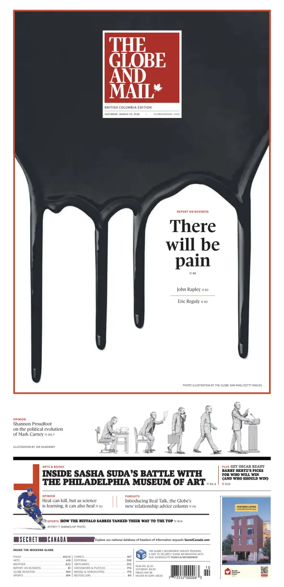 Cover of The Globe and Mail (BC Edition)