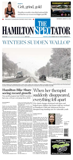 Cover of The Hamilton Spectator