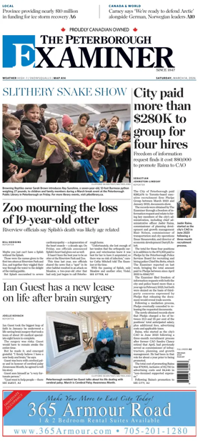 Cover of The Peterborough Examiner