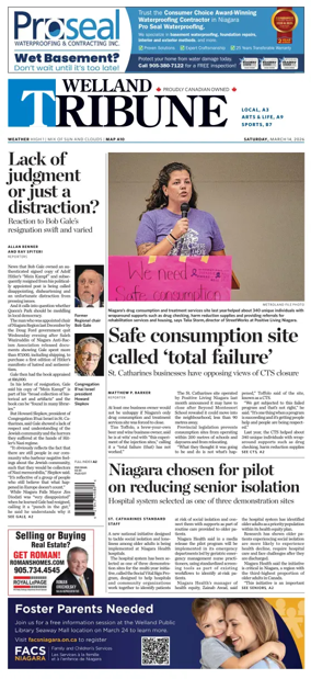 Cover of The Welland Tribune
