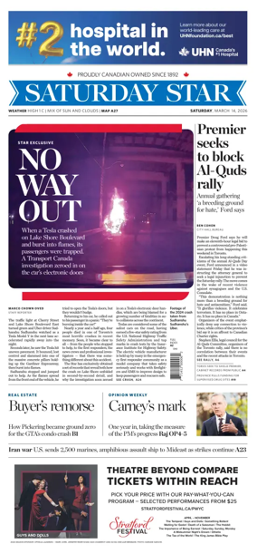 Cover of Toronto Star