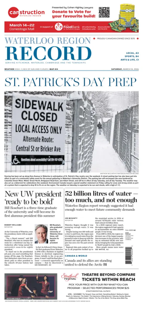 Cover of Waterloo Region Record