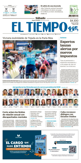 Cover of El Tiempo (Bogota)