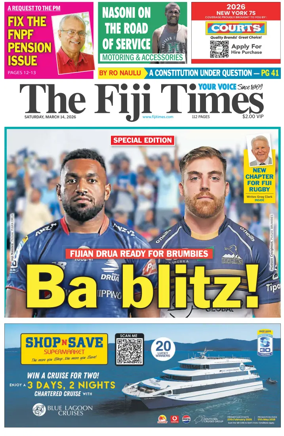 Cover of The Fiji Times