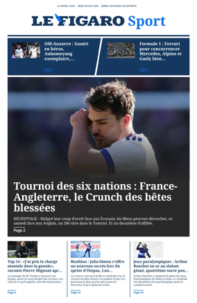 Cover of Le Figaro Sport