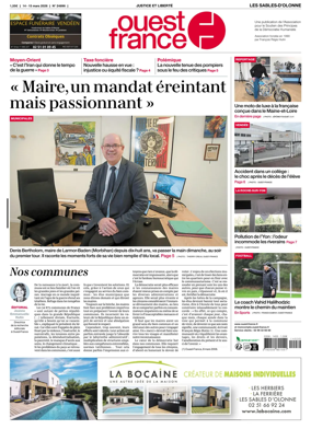 Cover of Ouest France (Les Sables-d'Olonne)