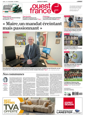 Cover of Ouest France (Lorient)