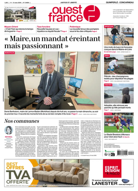 Cover of Ouest-France (Quimperle Concarneau)