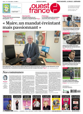 Cover of Ouest France (Saint-Nazaire La Baule Guerande)