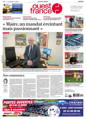 Cover of Ouest France (Sarthe)