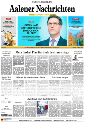 Cover of Aalener Nachrichten