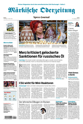Cover of Markische Oderzeitung Erkner