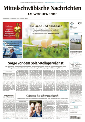 Cover of Mittelschwaebische Nachrichten