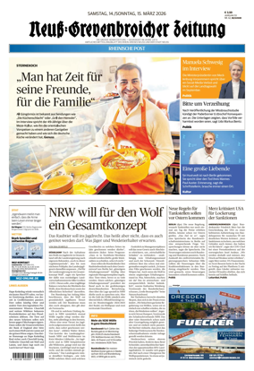 Cover of Neuss-Grevenbroicher Zeitung Neuss