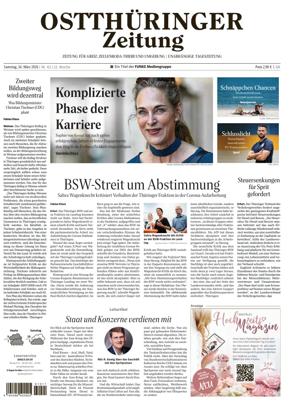 Cover of Ostthuringer Zeitung (Greiz)