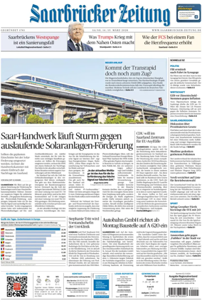 Cover of Saarbruecker Zeitung