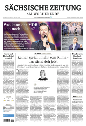 Cover of Sachsische Zeitung (Dresden)
