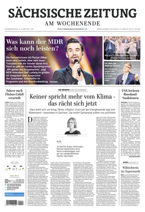 Cover of Sachsische Zeitung (Meissen Radebeul und das Elbland)