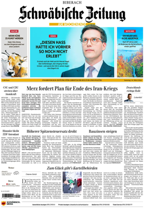 Cover of Schwabische Zeitung (Biberach)