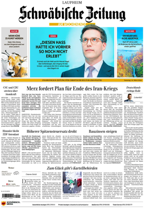 Cover of Schwabische Zeitung (Laupheim)