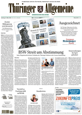 Cover of Thuringer Allgemeine (Muhlhausen und Bad Langensalza)