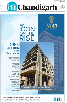 Cover of Hindustan Times (Chandigarh) - Live