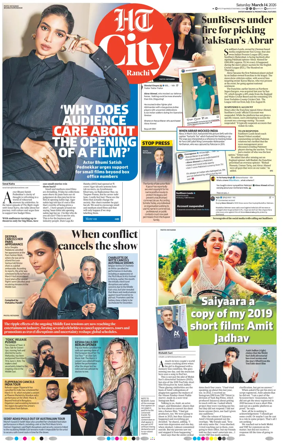 Cover of Hindustan Times (Ranchi) - Live