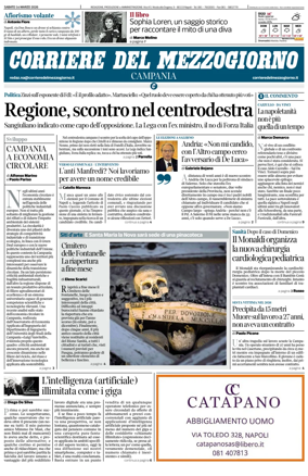 Cover of Corriere del Mezzogiorno (Campania)