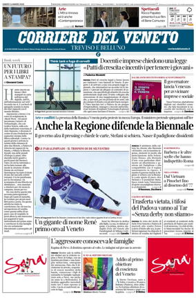 Cover of Corriere del Veneto (Treviso e Belluno)