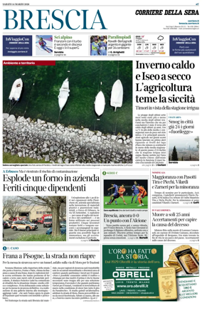 Cover of Corriere della Sera (Brescia)