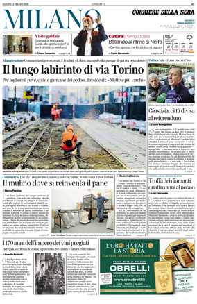 Cover of Corriere della Sera (Milano)