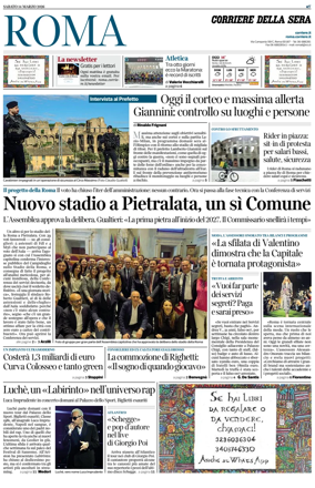 Cover of Corriere della Sera (Roma)