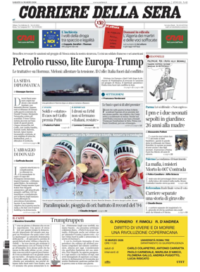 Cover of Corriere della Sera