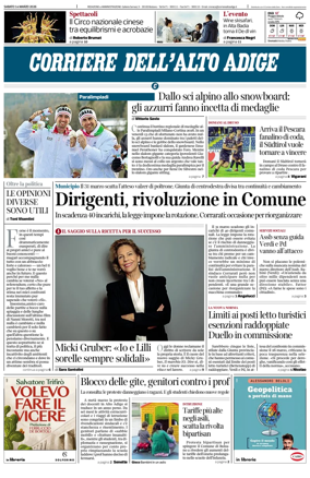 Cover of Corriere dell'Alto Adige