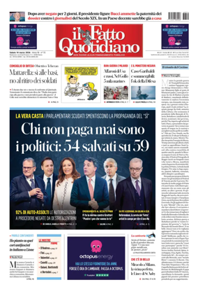 Cover of Il Fatto Quotidiano