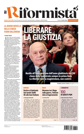 Cover of Il Riformista (Italy)