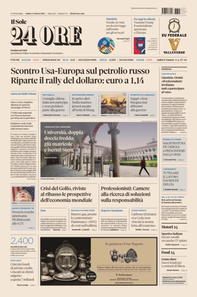 Cover of Il Sole 24 Ore