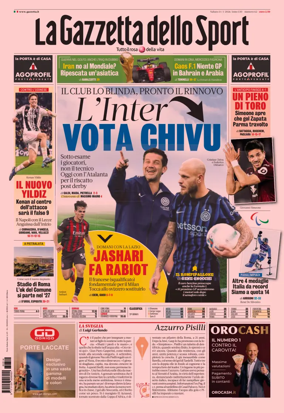 Cover of La Gazzetta dello Sport - Napoli