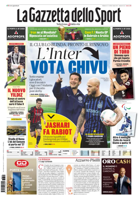 Cover of La Gazzetta dello Sport - Roma
