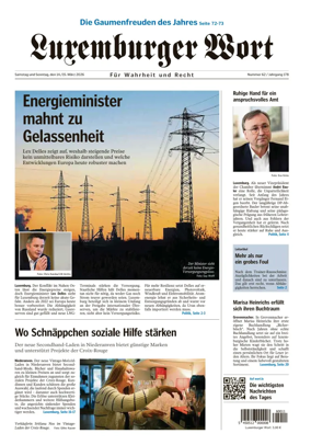Cover of Luxemburger Wort