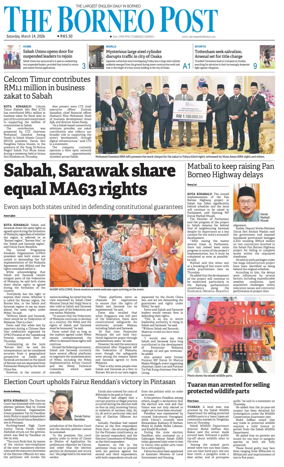 Cover of The Borneo Post (Sabah)