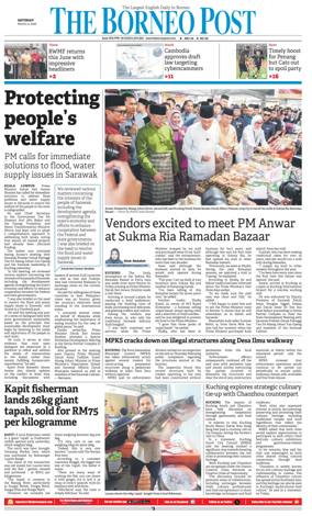 Cover of The Borneo Post (Sarawak)