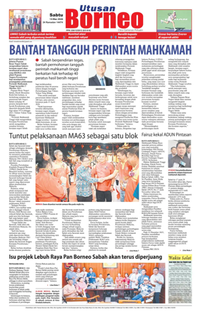 Cover of Utusan Borneo (Sabah)