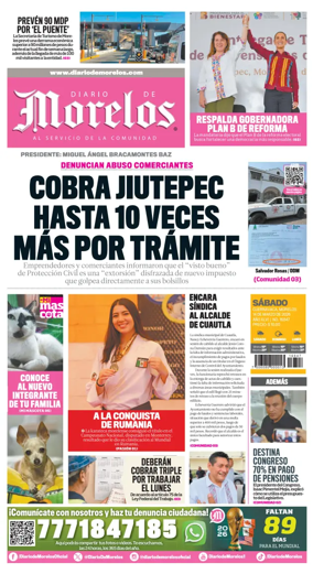 Cover of Diario de Morelos